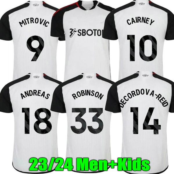 

23 24 robinson soccer jerseys vinicius home 2023 2024 andreas football kit shit mitrovic wilson cairney jersey men kids set uniforms, Black;yellow