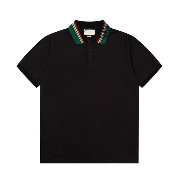 

2 new fashion london england polos shirts mens designers polo shirts high street embroidery printing t shirt men summer cotton casual t-shir, White;black