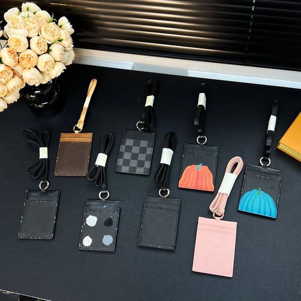 

designer bags brown letter key wallets luxury plaid pumpkin card holders coin purses famous brand women and men clutch bag purses access con, Red;blue