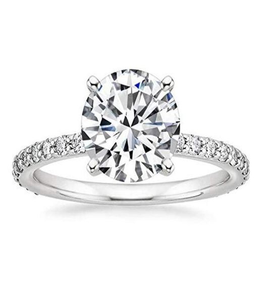 

cluster rings eamti 925 sterling silver for women 125 ct round solitaire cubic zirconia engagement ring promise size 4122037309, Golden;silver