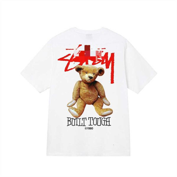 

men's t-shirts stussys polos tees mens casual t-shirt summer slim psycho dice short sleeve fit breathable crew neck accessory i418, White;black