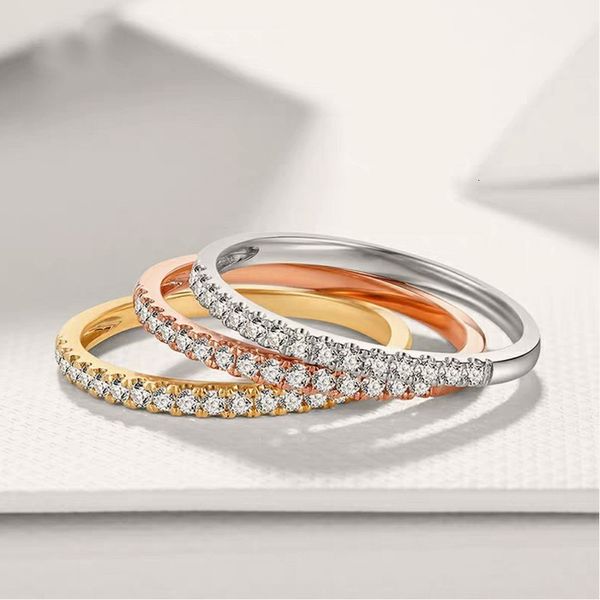 

wedding rings simulate s ring arrangement end small crowd design simple jewelry 230710, Slivery;golden