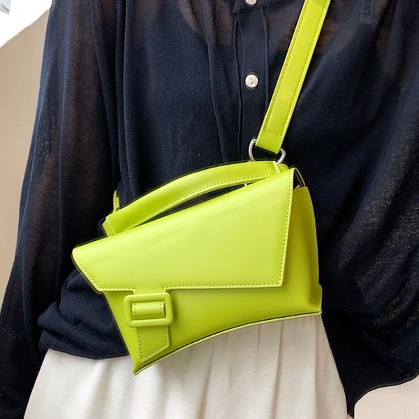 

evening bags 2023 small women designer leather shoulder bag female crossbody solid flap girls fashion tote sac green 230711