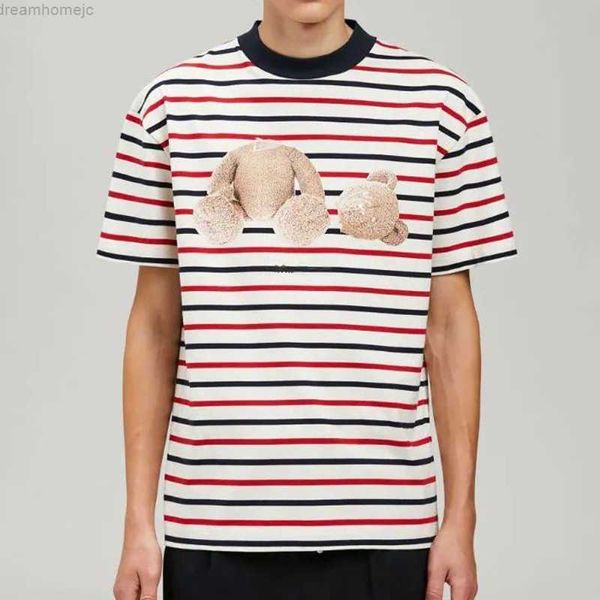 

plus size cotton t-shirt men women sweatshirts mens round neck tee pa bear stripe print t shirts man pullover shirts, White;black