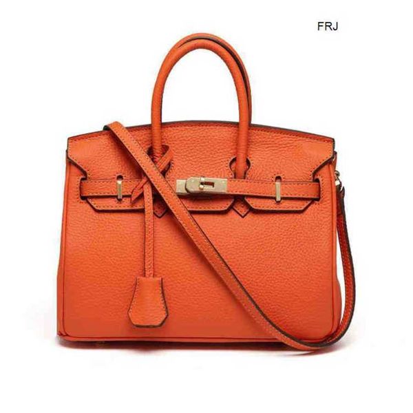 

designer bags birkins handbags bag female 2023 lychee pattern layer cow leather togo womens single shoulder portable diagonal have have logo