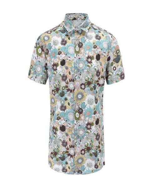 

mens shirts summer floral short sleeve cotton large casual hawaiian style s263r6697483, White;black