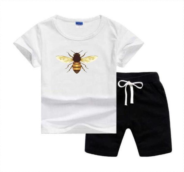 

sell fashion classic style fashion designer new for boys and girls sports suit baby short sleeve clothes kids5097697, White