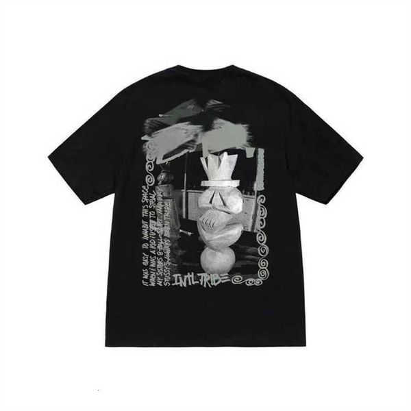 

mens shirt stussys t-shirt ice cream tshirts colorful dice printed short sleeve summer casual t shirts fashion couple high streetwear 675a, White;black