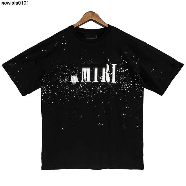 

versatile shirt amirly cotton designer and summer loose star t letter men's printed women's short hip-hop sleeve pure t shirt, White;black