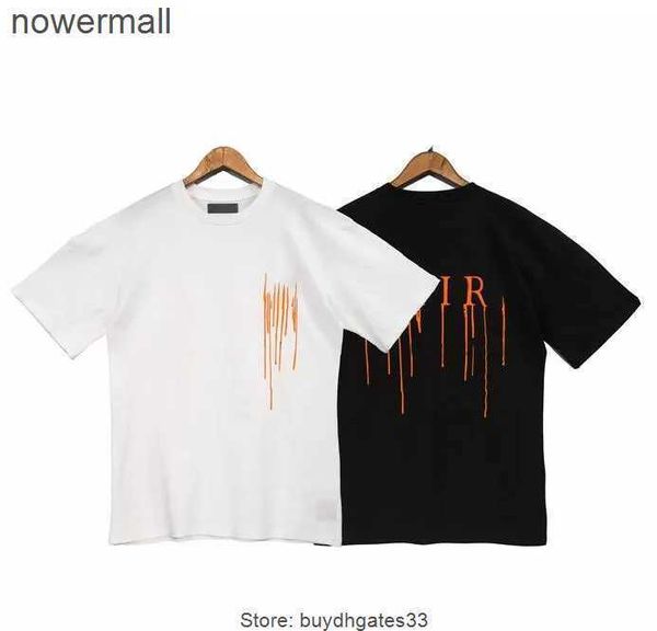 

sleevet-shirt t-shirt y summer fashion brand sand fluid letter printed men's and women's short amirly vkax designer, White;black