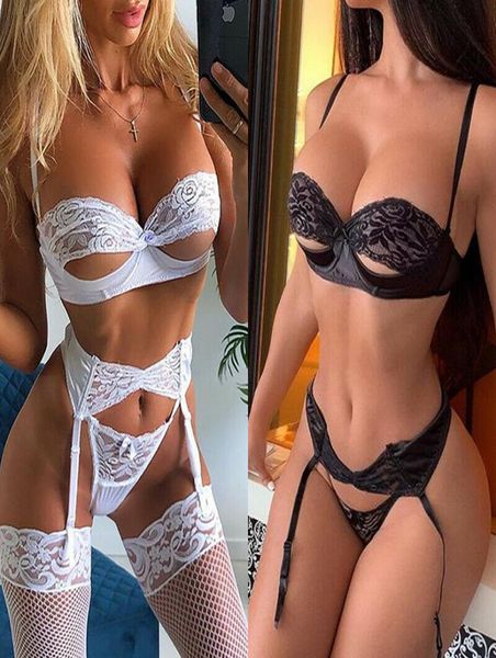 

erotic lengerie womens lingerie underwear sleepwear womens gstring push up bra lace babydoll nightwear lengerie7600327, Black