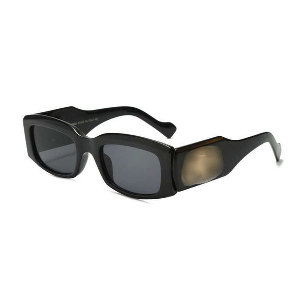 

new black frame b family gradual fashion for women advanced sun protection and shading personalized sunglasses, White;black