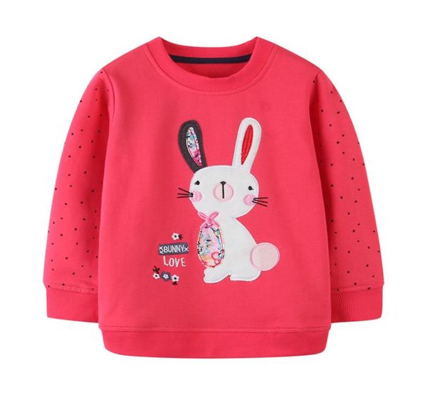 

clothes new autumn embroidered hoodie for girls cartoon round neck hoodie9245067, Blue