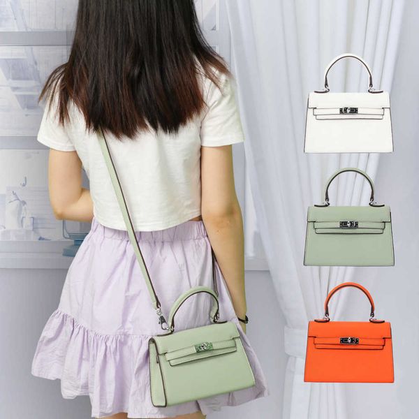 

designer hemrres tote bag 2023 new women's palm pattern kelys crossbody mini bags