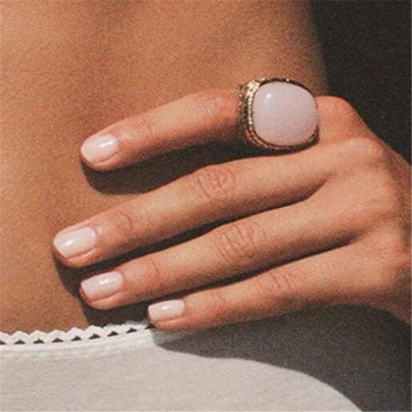

luxury designer ring wedding engagement rings women pink diamond ring retro dazzling fashion jewelry, Silver
