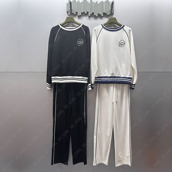 

womens tracksuits fashion casual sweatshirt pants two piece set spring autumn lady outdoor sport sets di_girl di_girl, Gray
