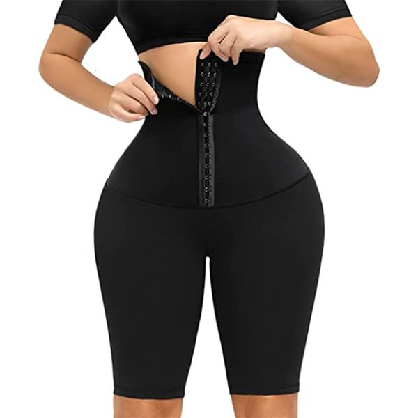 

women's shorts high waist corset leggings for women magic waist trainer shaper leggins compression girdle yoga pants sportswear women g, White;black