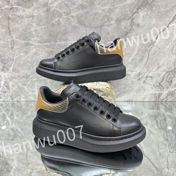 

2023 new luxury sneakers designer casual shoes men shoe white calfskin flat classic fashion breathable trainer sneaker size 35-46 xsd230414, Black