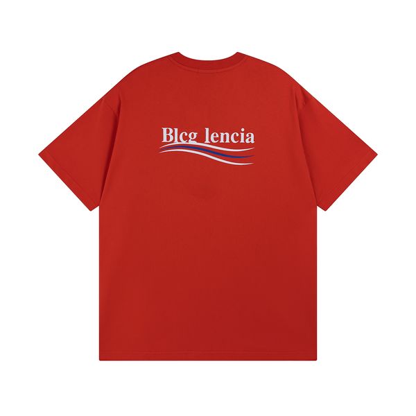 

blcg lencia 2023 summer new 250g 100% cotton fabric t-shirt men print color drop sleeve loose tshirts oversize 2023245, White;black