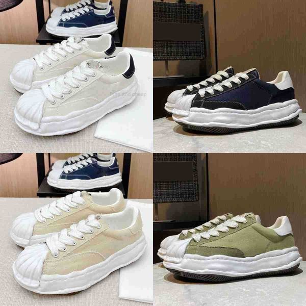 

designer casual shoes og sole canvas low-sneaker platform chunky sneakers men women mmy leather trainers, Black