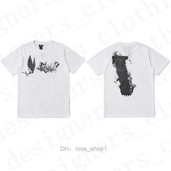 

v lone 2023 mens t designers women loose sleeve tees apparel fashion luxurys man casual shirts street polos clothing letter vlones 4 n2c8, White;black