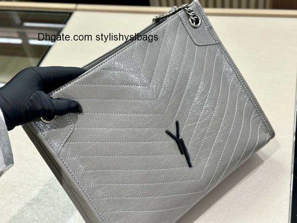 

shopping bags shoulder bag designer shopping bag leather messenger bag large capacity chain tote bag 2023 new leather