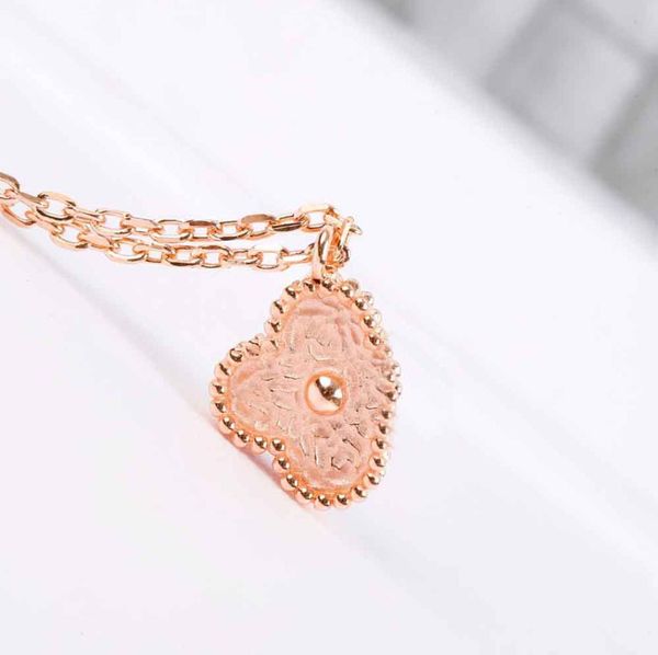 

s925 silver special design pendant in mini flower pendant necklace in 18k rose gold plated for women wedding gift jewelry ps85106223