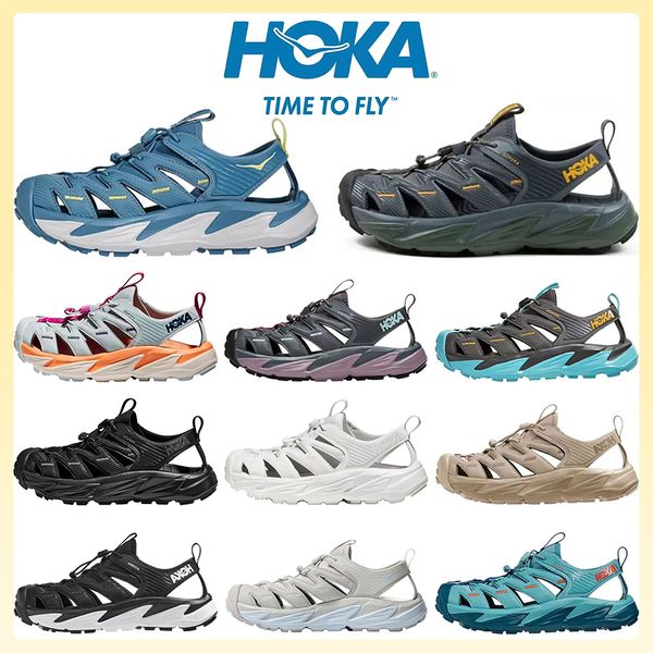 

hoka one one hopara sandals designer mens womens beach hokas slipper white black blue brown navy summer slide for men and women