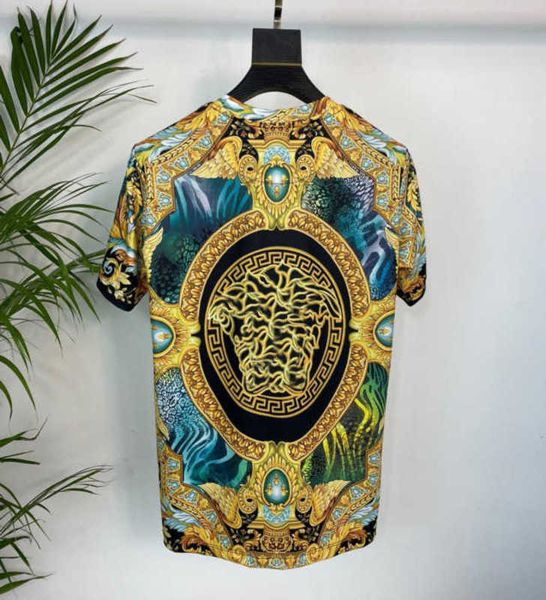 

men's t-shirts designer 2023 spring/summer new trend fashion casual digital printing round neck short sleeve t-shirt 048q, White;black