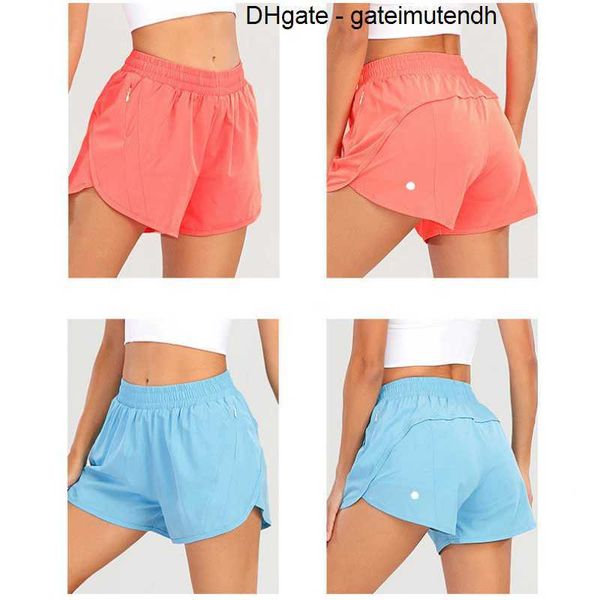 

ll yoga short pants brand womens outfits high waist lu-lu shorts exercise fitness wear girls running elastic lululemens sportswear all here, White;black