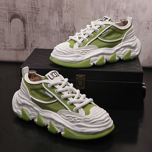 

2023 men skateboarding shoes canvas comfortable thick bottom platform shoes men casual vulcanized shoes sneakers student shoes, Black