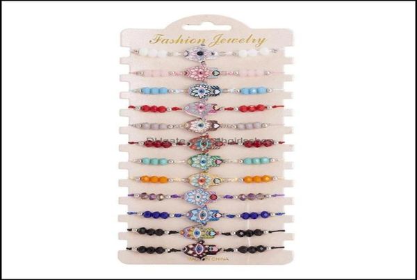 

beaded strands bracelets jewelry bohemian color palm mixed bracelet 12 pieces soft y adjustable beaded drop delivery 2021 d7paf7394377, Black