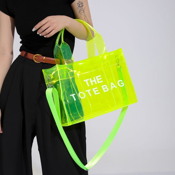 

evening bags luxury designer the tote bag women transparent letter handbag messenger shopping bag vacation beach bags sac a main femme 23071