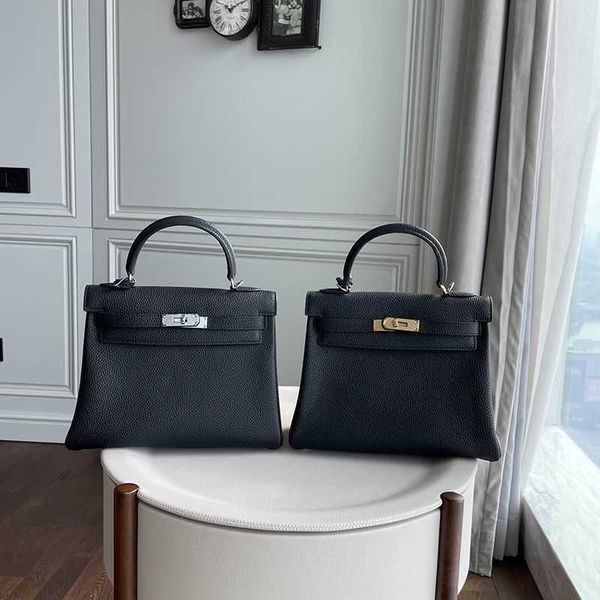

original luxury designer tote bags h home kelys online store 2023 new silver button togo leather bag leather handbag soft female cow have re