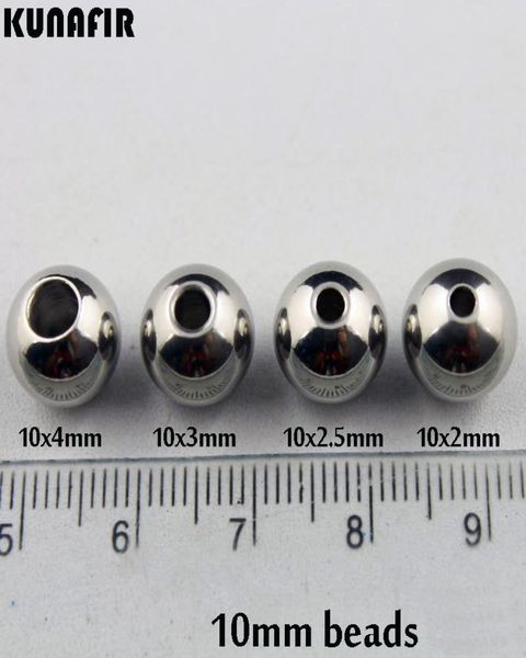 

10mm smooth stainless steel beads jewelry accessories diy parts 100pcs zsp0329699306, Black