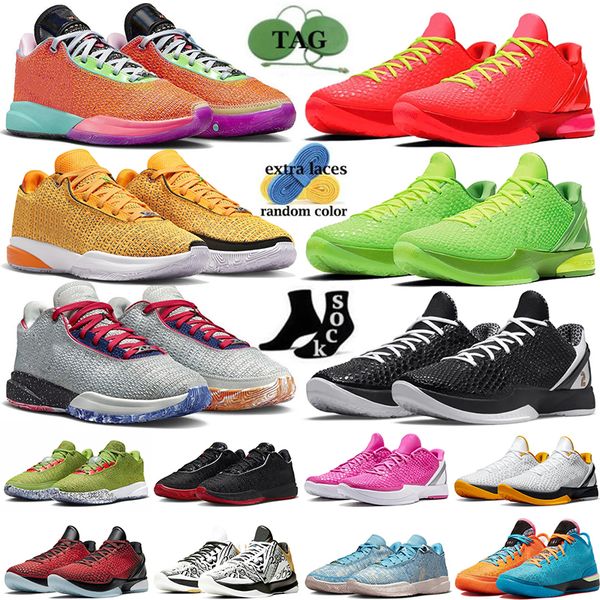 

kobe 6 reverse grinch lebron 20 xx basketball shoes kobes mamba men big stage chaos 5 protro rings metallic gold all star i promise mens tra