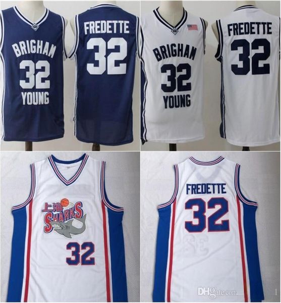 

basketball jerseys men32 jimmer fredette brigham young jersey fredette byu university jersey stitched shanghai shark4081732, Black