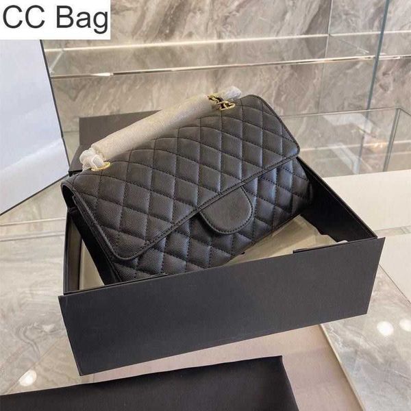 

10a cc bag 20/25cm classic designer flap caviar grain bags real leather handbags women purse of gold chain shoulder bag cross body purse sho