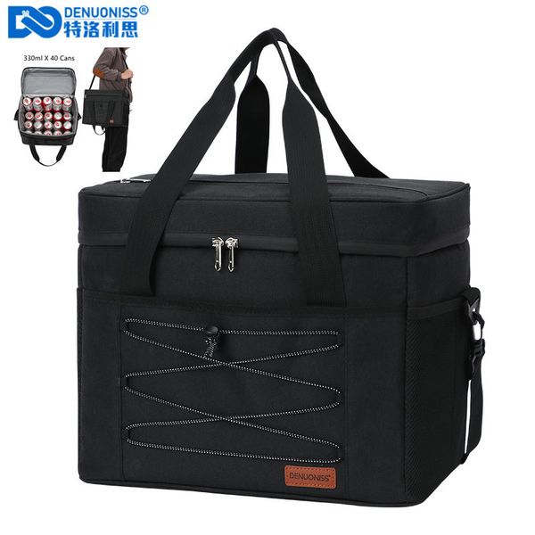 

ice packs/isothermic bags denuoniss 40 cans large capacity cooler bag in the car leakproof keep cold refrigerator bag portable beach beer ba