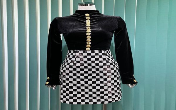 

new plaid skirt in early autumn 2021012345678910119688566, Black;gray