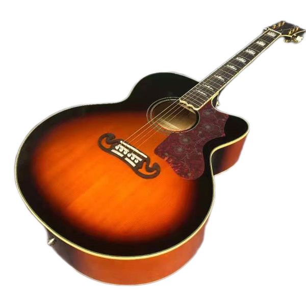 

2023 43 "jumbo missing angle j200 series sunset acoustic guitar