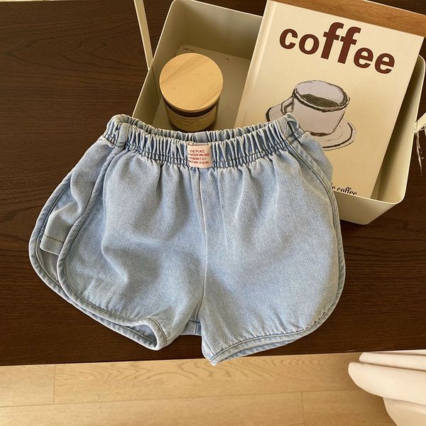 

shorts milancel summer kids clothes casual girls denim solid boys 230711, Black