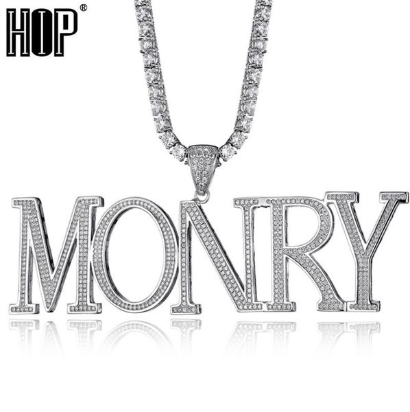 

hip hop custom name bubble cubic zirconia bling combination words iced out chain pendants necklaces for men jewelry 2010147491575, Silver