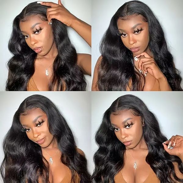 

new product 13x4 hd lace front wigs brazilian body wave human wigs transparent pre plucked lace frontal human hair wigs remy hair, Black;brown