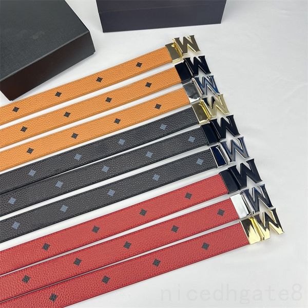 

leather men belt designer lady cintura m buckle casual cinto full letter brown black red cinturons 3 colors luxury belt for woman designer f, Black;brown