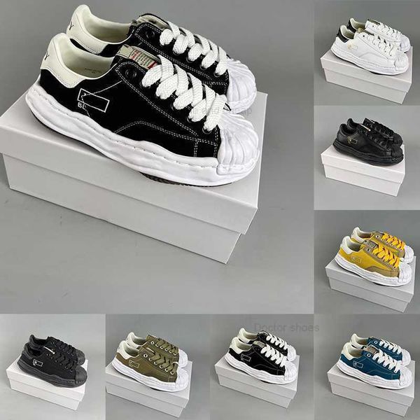

2023 designer outdoor shoes mmy fashion shell toe dissolution sole style mens womens luxury chunky sloe casual sneaker canvas leather flats, Black