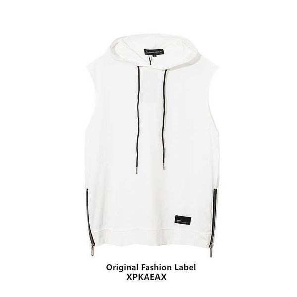 

stussys fashion t-shirt fashion brand american high street hiphop sleeveless t-shirt youth bomb street hooded tank summerujre, White;black