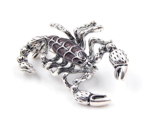 

young tulip cool black scorpion brooch pin insect brooches vintage fashion jewelry suit coat accessories new 2017 gift6261895, Gray