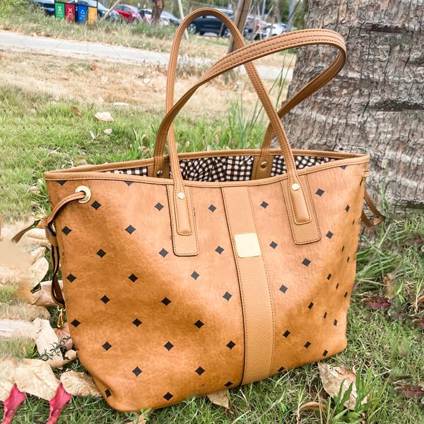 

mens 2piece double sided large clutch tote shopping bag luxury womens wallets genuine leather shoulder bags designer weekend composite hobo