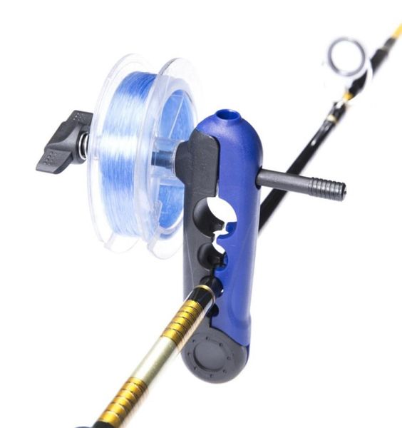 

portable universal fishing line spooler adjustable for various sizes rod bobbin reel winder board spool line wrapper mini8106602